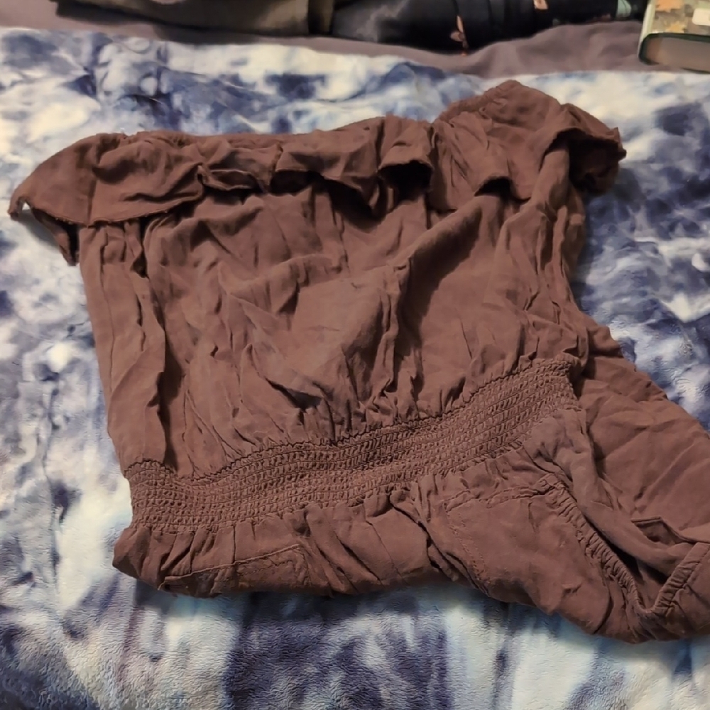 Elegant Brown Women's Top